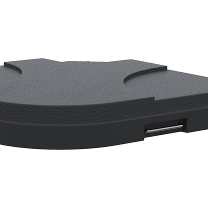 Outsunny 4 Pieces Parasol Base Stand Weights for Banana Hanging Cantilever Umbrella, Water and Sand Filled, Up to 72kg, Black 