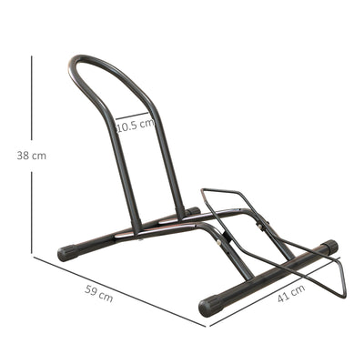 SPORTNOW Portable Bike Floor Stand, Freestanding Bike Rack for 16"-29" Kid's/Mountain/Road Bikes Home Garages Use 