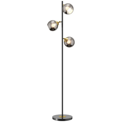 HOMCOM Tree Floor Lamp for Living Room Bedroom with 3 Light, Modern Standing Lamp, (Bulb not Included), 162cm, Grey 