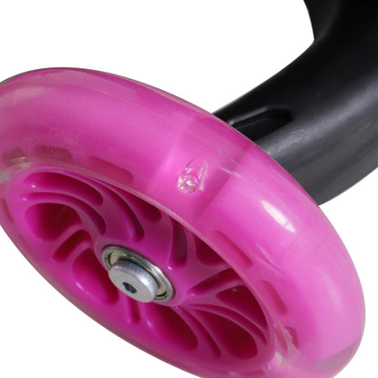HOMCOM 5 in1 Kids  Scooter 3 Wheel Toddler scooter Kick Scooter with Adjustable Handlebar, Removable Seat & Back Rest for 18 Month+, Pink 
