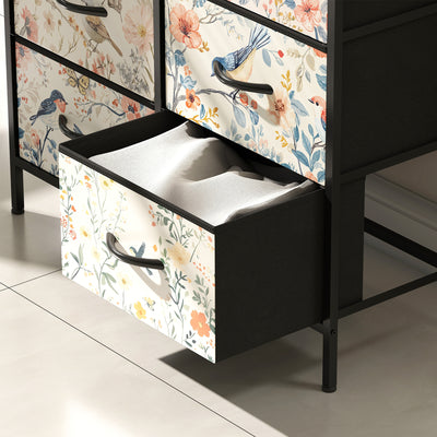 HOMCOM 6-Drawer Chest of Drawers - White 