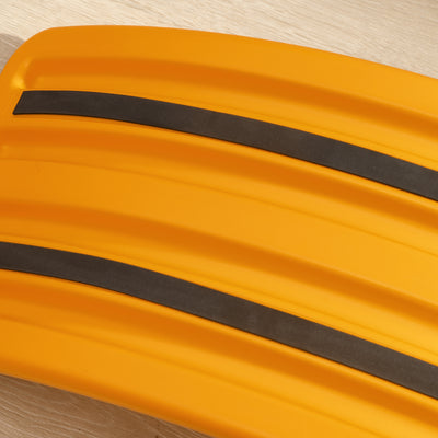 ZONEKIZ Balance Board Kids Wobble Board, Stepping Stone, Montessori Toy for Children, Nursery Toy, for Ages 3-6 Years, 82 x 27.5 x 19.5cm - Orange 