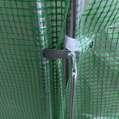 Outsunny Reinforced Walk in Polytunnel Greenhouse, 4x3x2 m 