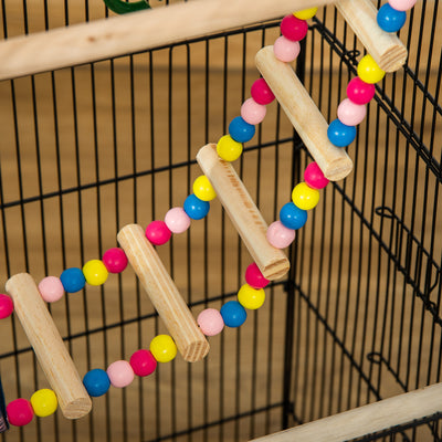 PawHut Bird Cage for Budgies, Finches, Canaries w/ Accessories, Toys, Tray 