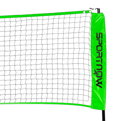 SPORTNOW Badminton Net Set, Height Adjustable Net for Pickleball, Volleyball, Badminton, with 3 Shuttlecocks, 4 Rackets 