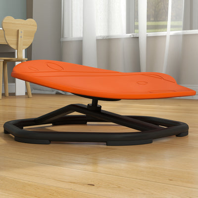 AIYAPLAY Planet-Shaped-kids Swivel Chair, Sensory Spinning Chair for Balance, Coordination Training, Orange 