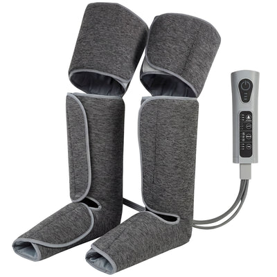 HOMCOM Leg Massager with Heat, Compression, 3 Auto Modes & 3 Intensities, Foot and Calf Massage Machine
