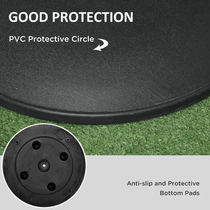 Outsunny Heavy Duty Cement Parasol Base 20kg Round Patio Umbrella Stand Garden Outdoor Shade Holder 