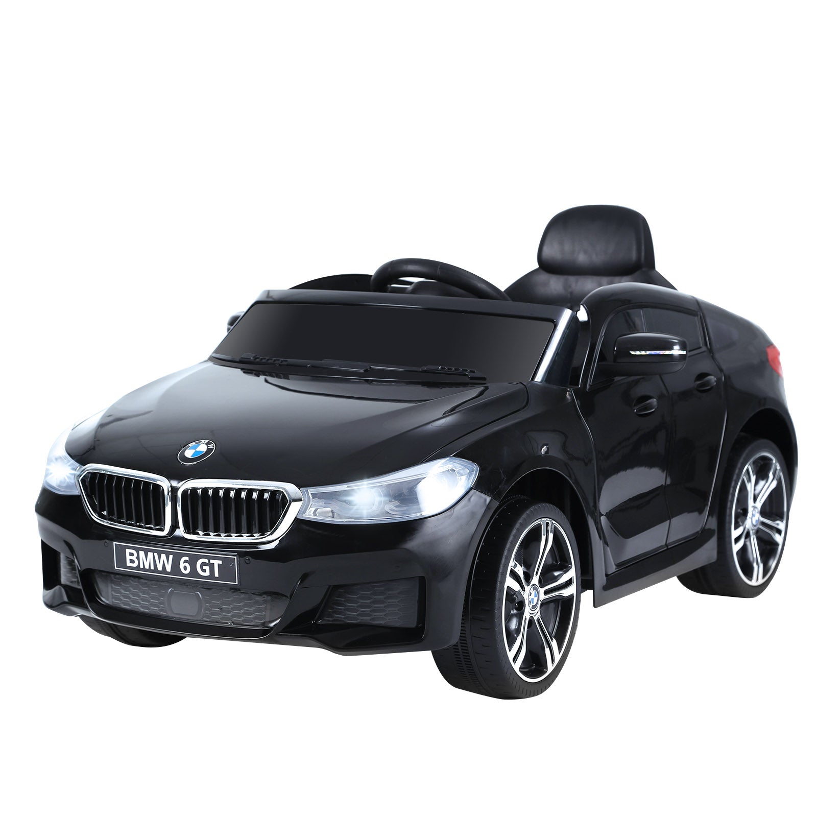 HOMCOM Kids Electric Ride On Car 6V Licensed BMW 6GT W/ Remote-Black 