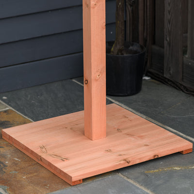 PawHut Wooden Bird Table Bird Feeding Station Playstand with Roof 130Hcm for Outdoor Brown 
