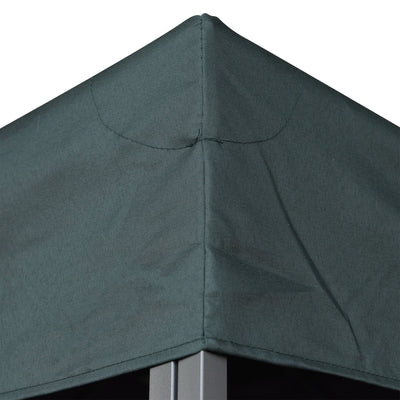 Outsunny Gazebo Roof Replacement, for 3 x 3(m) Frames - Grey 