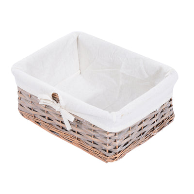 HOMCOM 5 Drawer Dresser Wicker Basket Storage Shelf Unit Wooden Frame Home Organisation Cabinet Bedroom Office Furniture Natural Finish 