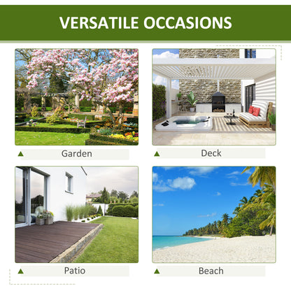 Outsunny Garden Rustic Wooden Bench Wheel-Shaped Legs Slatted Seat Stable Reinforced Structure Outdoor Patio Garden 2-Person Bench Seat - Brown 