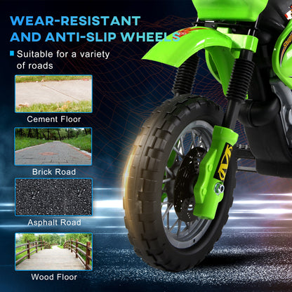 HOMCOM 6V Kids Child Electric Motorbike Ride on Motorcycle Scooter Children Toy Gift for 3-6 Years (Green) 