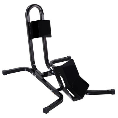 HOMCOM Metal Motorcycle Motorbike Wheel Chock Locking Stand System 17”,19”,21”/43,48,51 Cm Front Wheels Steel Adjustable Fixing Tyre Holder Support 