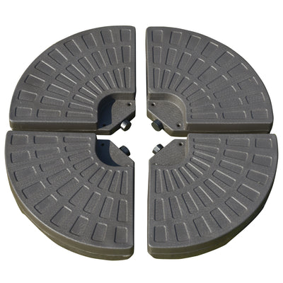 Outsunny Set of 4 Fillable Parasol Weights - 100kg 