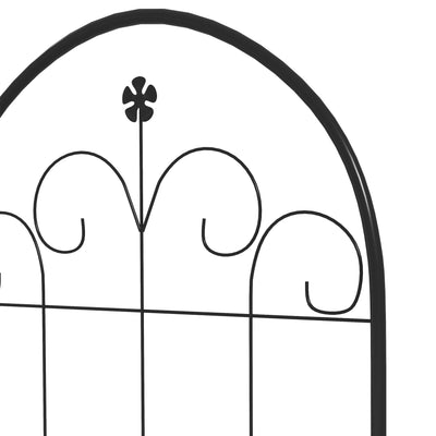Outsunny Metal Trellis Set of 2, Garden Trellis for Climbing Plants Support Frames, Floral Design 