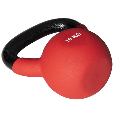 HOMCOM Soft Kettlebell, 10kg Kettle Bell with Non-Slip Handle for Home Gym Weight Lifting and Strength Training, Red 
