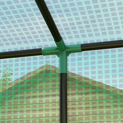 Outsunny 77 x 196cm Walk-In Greenhouse, with Accessories 