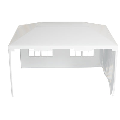 Outsunny 3 x 4 m Garden Gazebo Shelter Marquee Party Tent with 2 Sidewalls for Patio Yard Outdoor - White 