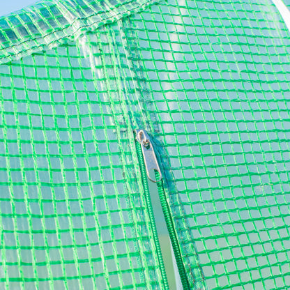 Outsunny Polytunnel Greenhouse with Windows and Door, Walk in Greenhouse for Garden, Backyard (6 x 3 M) 