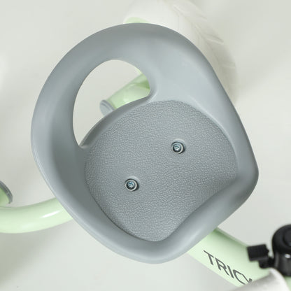 AIYAPLAY Kids Trike, Toddler Tricycle with Front Basket and EVA Wheels for Ages 2-5 Years, Indoor Outdoor for Boys Girls, Green