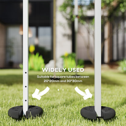 Outsunny Set of 4 PCs Gazebo Sand Weight Bag Bags Leg Weights Marquee Party Tent Canopy 8.8KG 