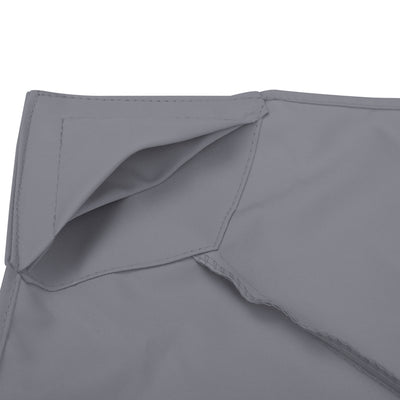 Outsunny 3(m) Gazebo Top Cover Double Tier Canopy Replacement Pavilion Roof Deep Grey 