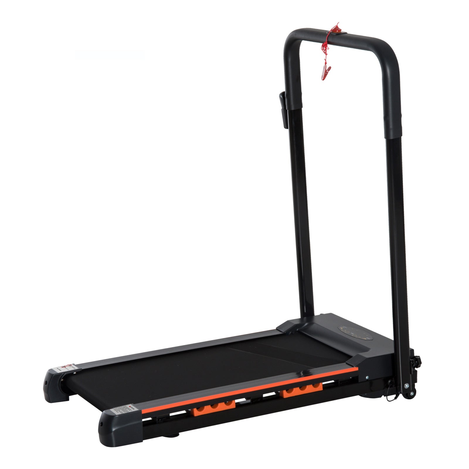 HOMCOM Steel Folding Motorized Home Treadmill w/ LCD Monitor Black 