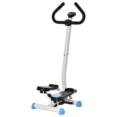HOMCOM Twister Stepper, Step Machine with Adjustable Resistance, LCD Screen - Blue 