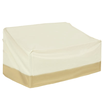 Outsunny 600D Oxford Cloth Furniture Cover 3 Seat Rattan Chair Protector Large Garden Patio Outdoor Waterproof L152 x W87 x H58-79cm 
