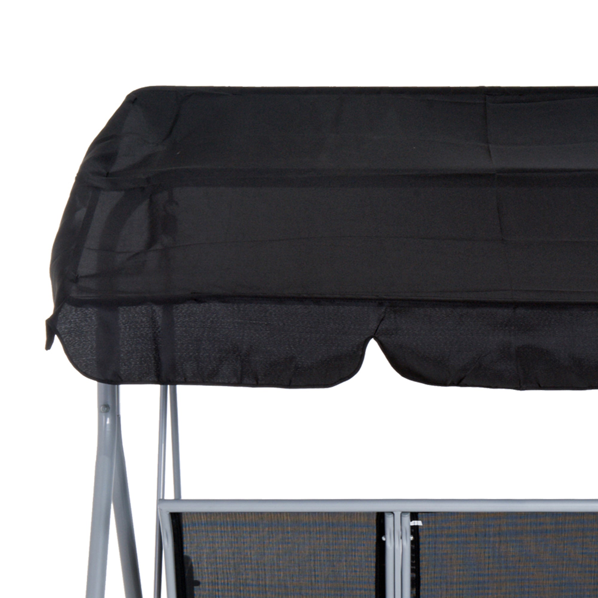 Outsunny Outdoor 3-Seater Swing Chair-Black 