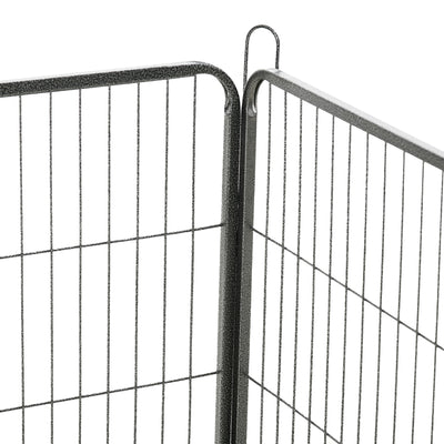 PawHut 16 Panels Heavy Duty Puppy Playpen, for Small Dogs, Indoor and Outdoor Use - Grey 