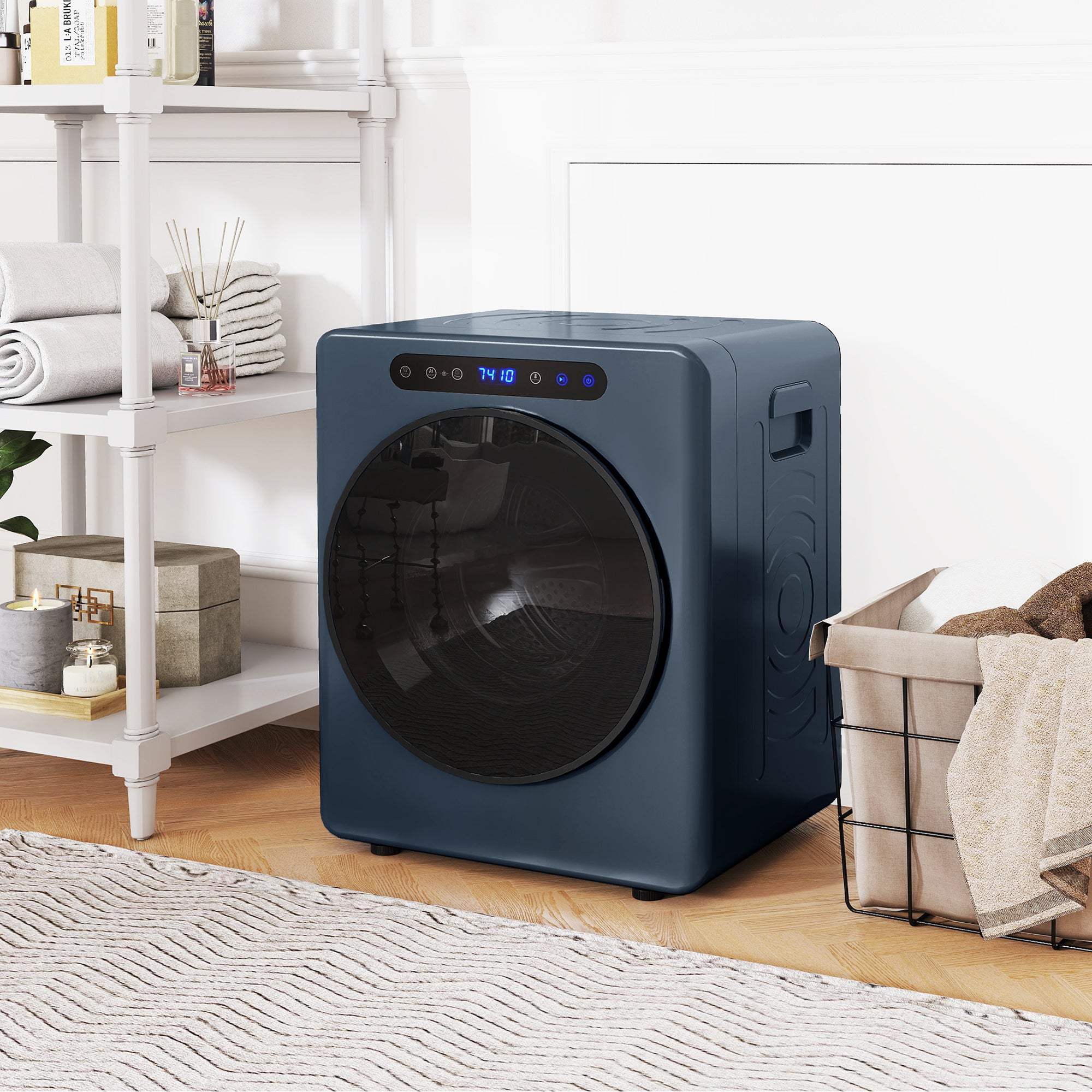 HOMCOM 5kg Compact 40-60℃  Tumble Dryer Blue 