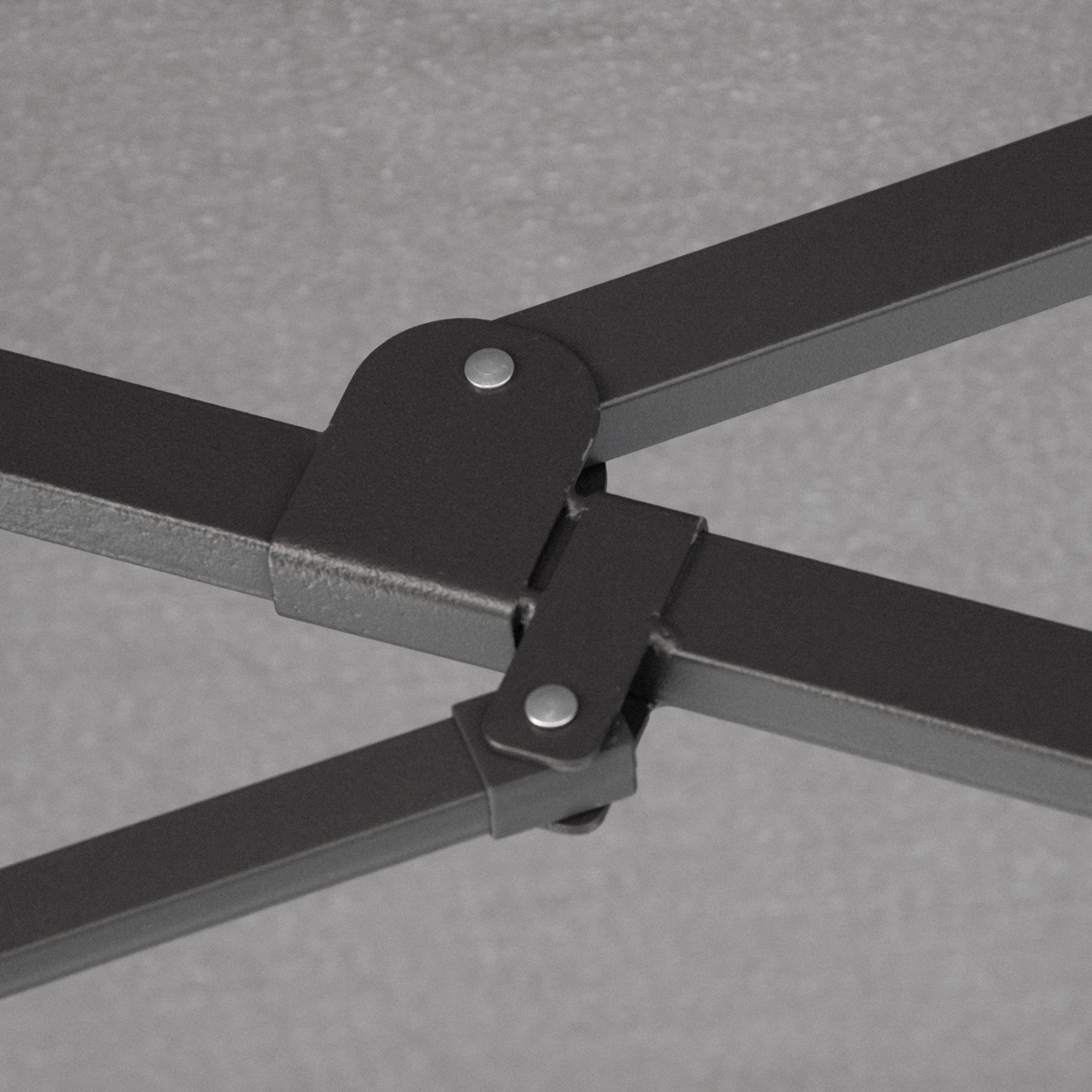 Outsunny 4.6M Sun Umbrella Canopy Double-sided Crank Sun Shade w/ Cross Base Grey 