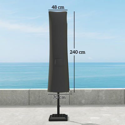 Outsunny Parasol Umbrella Cover - Grey 