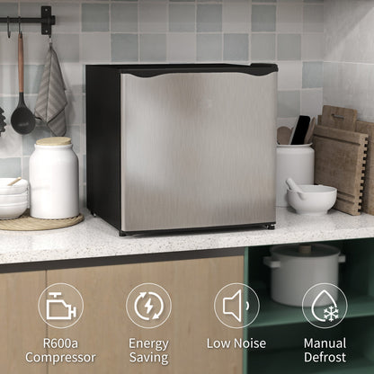 HOMCOM 35L Mini Freezer, -24℃ to -14℃ Temperature - Silver Tone 