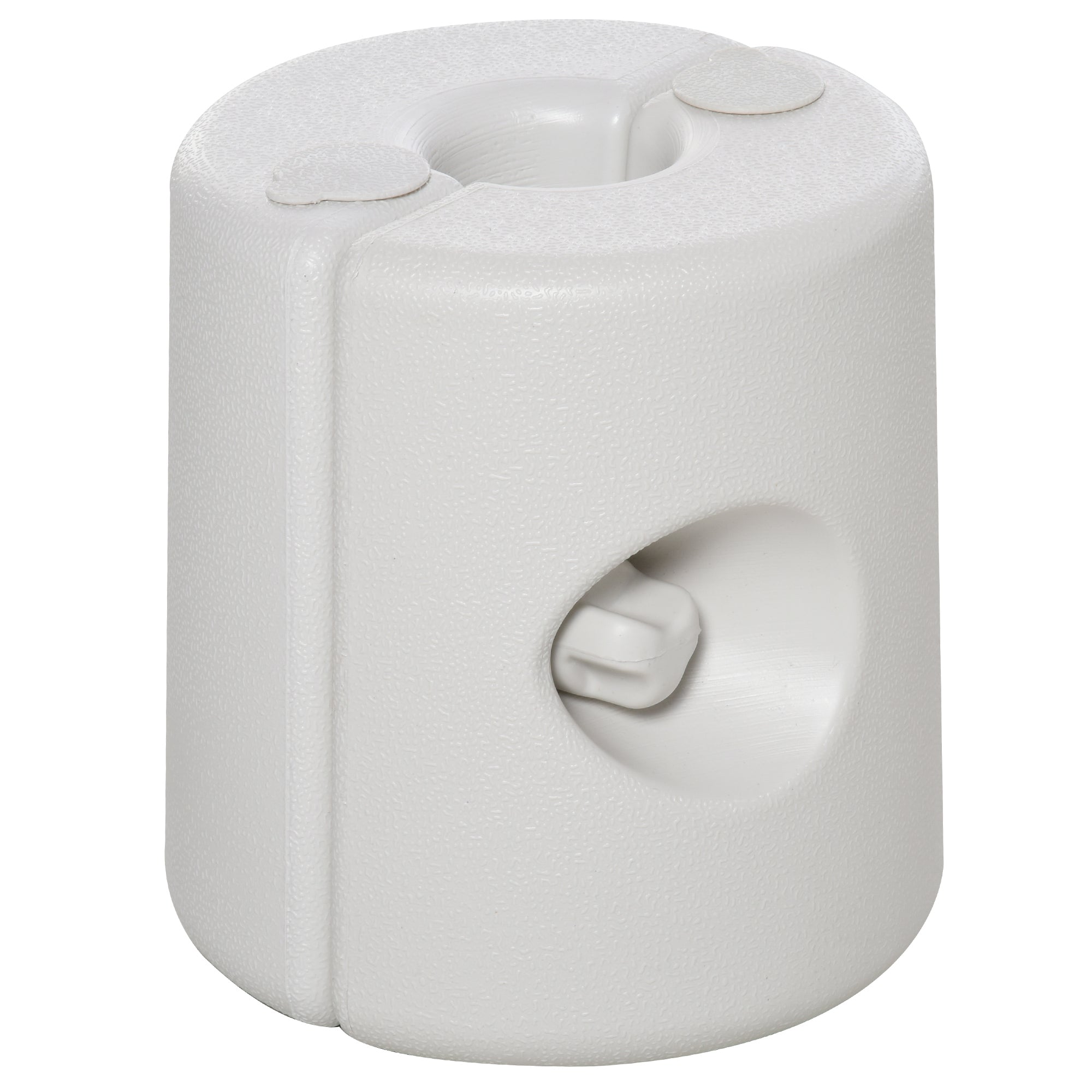 Outsunny 4 Pack 36 kg Gazebo Weights, Canopy Tent Weights with Rapid Clip, Gazebo Leg Weights Fill with Sand or Water, White 