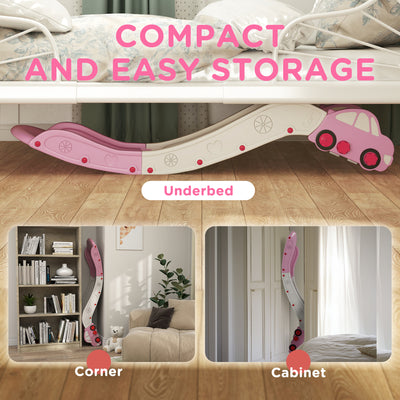 AIYAPLAY Kids Slide for Bed, Sofa, with Extended Length, Easy to assemble and Store, Pink 