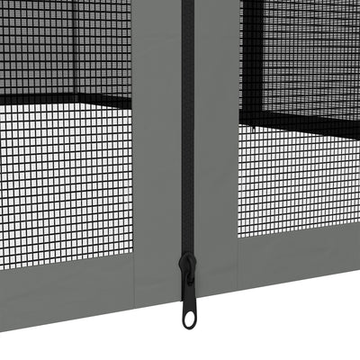 Outsunny 352 x 207cm Universal Replacement Mesh Sidewall Netting for Patio Gazebos and Canopy Tents, (Sidewall Only) Dark Grey 