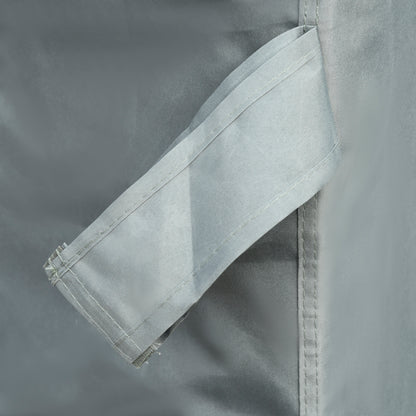 Outsunny 3.6 x 3(m) Outdoor Pergola with Retractable Roof and Curtains, Garden Gazebo Canopy Sun Shade Shelter with Aluminum Frame, Dark Grey 