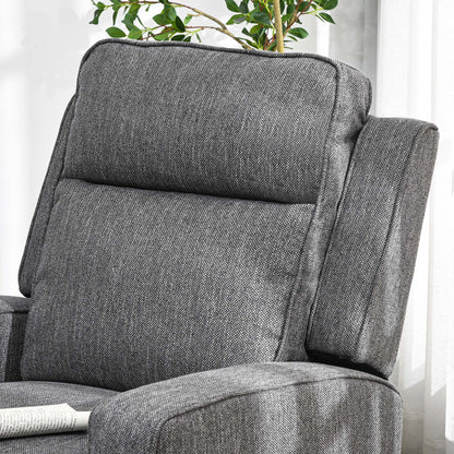 HOMCOM 150\'c2\'b0 Electric Reclining Chair, with USB port and Footrest - Charcoal Grey