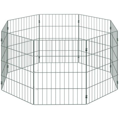 PawHut 8 Panel Pet Playpen for Small Dogs Indoor Outdoor 60 cm Height 