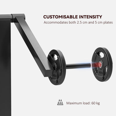 SPORTNOW Adjustable Preacher Curl Bench, Multi-Functional Weight Bench with Handlebar and Elbow Cushion for Home and Outdoor Gym 