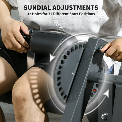 SPORTNOW Seated Leg Extension Machine, Adjustable Leg Raise Machine and Curl Machine with Plate Loaded for Hip, Thigh, Lower Body Workout 