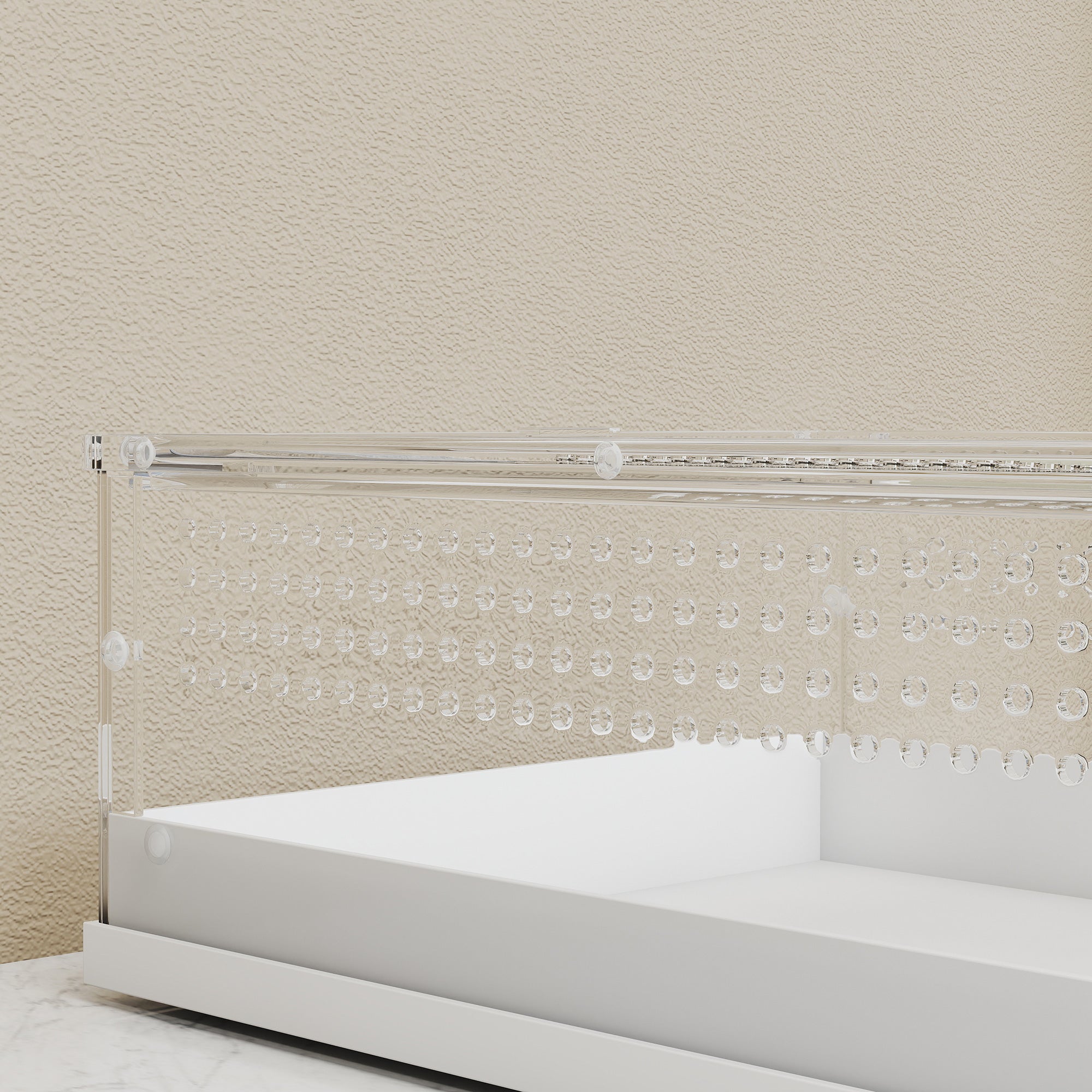 PawHut Acrylic Reptile Terrarium with Top Sliding Door, Vents,  for Snake, Frog, Spider, Gecko, Tarantula, 40 x 30 x 15 cm 