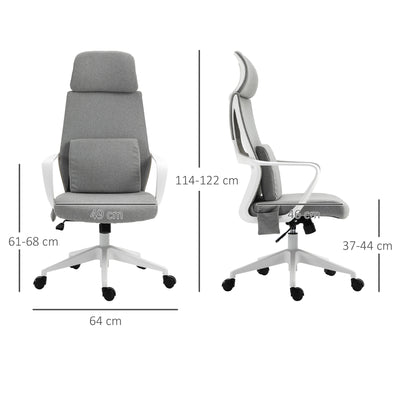Vinsetto Massage Pillow Office Chair - Grey 