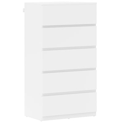HOMCOM Chest of Drawers, 5-Drawer Storage Cabinets, Modern Dresser, Storage Drawer Unit for Bedroom 