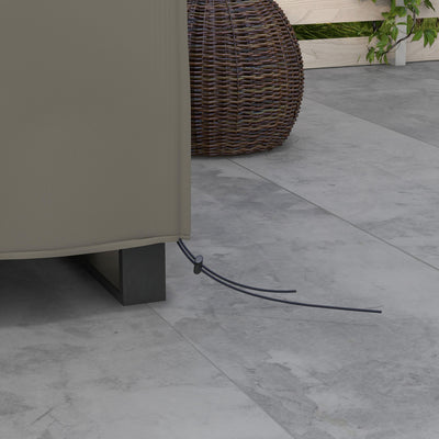 Outsunny Large Square Patio Garden Furniture Set Cover 600D Oxford Waterproof, 230 x 230 x 70cm, Grey 