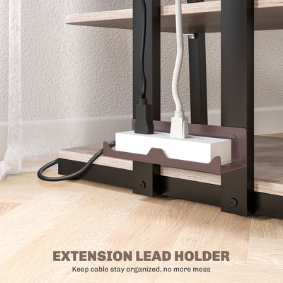 HOMCOM HiFi Stand, with Four Storage Shelves - Grey 